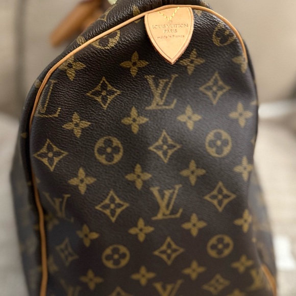 Louis Vuitton Monogram Handbag with Tan Accents - Picture 4 of 10